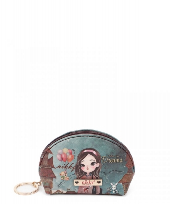 Nikky Half Moon Coin Purse Keychain NK21007  HAILEE DREAMS BIG